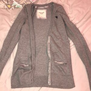 Abercrombie and Fitch gray cardigan